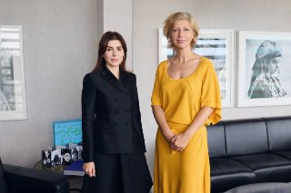 Umerova met with the president of the Arab World Institute.
