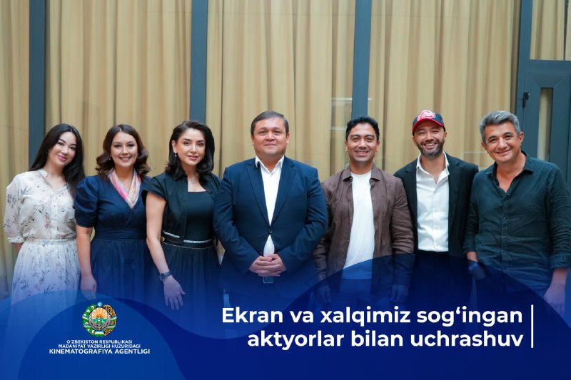 Uzbek actors met at the Cinematography Agency.