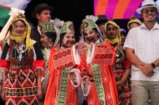 Uzbekistan performed at a folklore festival in Slovenia.