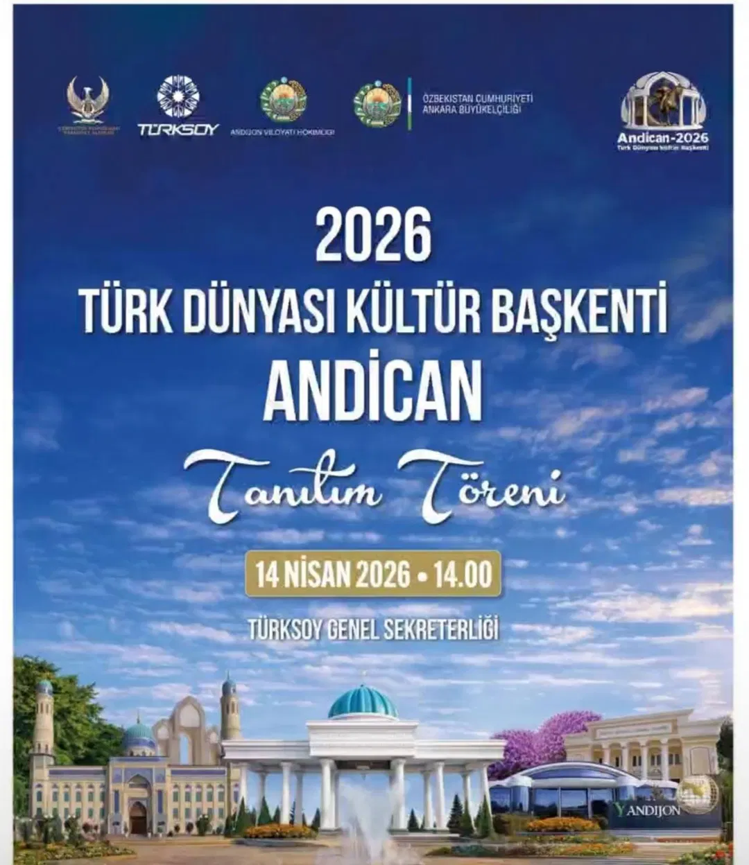 Andijan Named Cultural Capital of the Turkic World for 2026