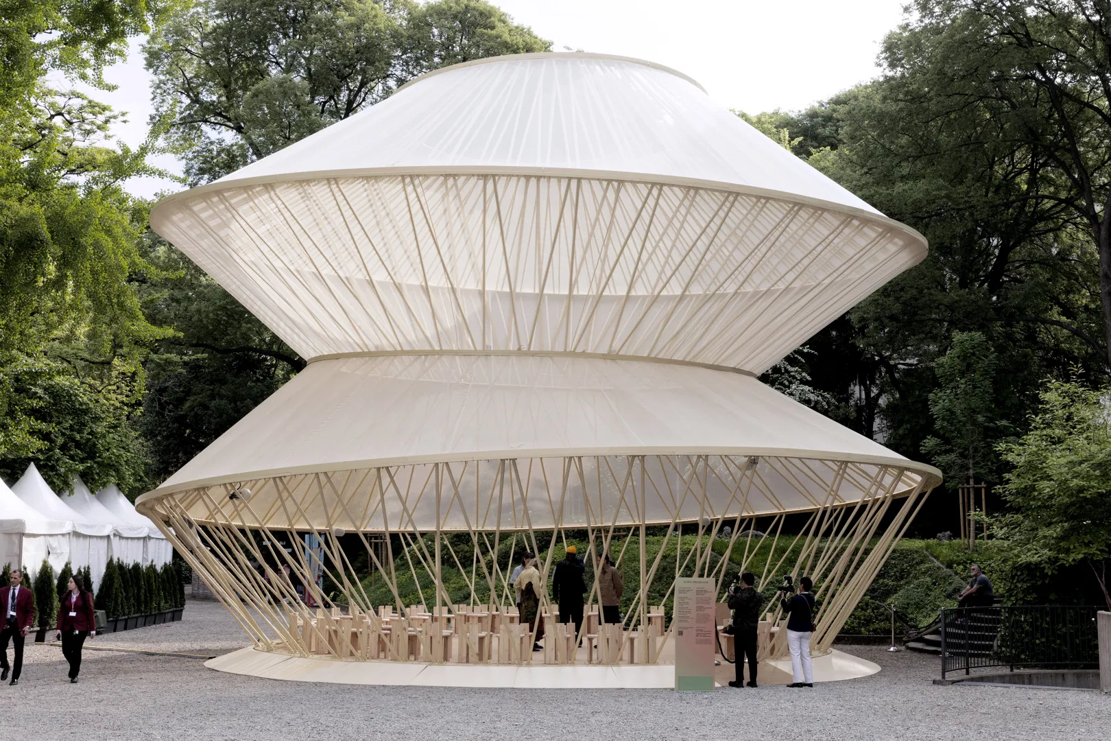 The Garden Pavilion installation will remain in Italy until the end of July