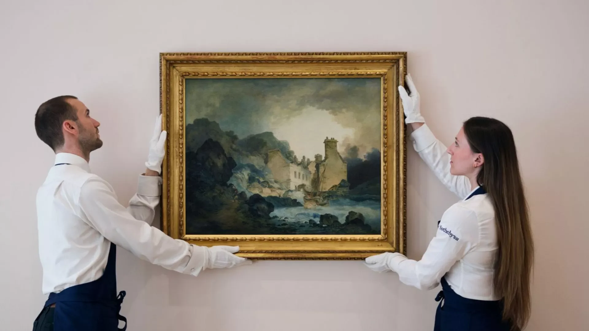 A painting lost more than 150 years ago will be put up for auction for 200 thousand pounds.