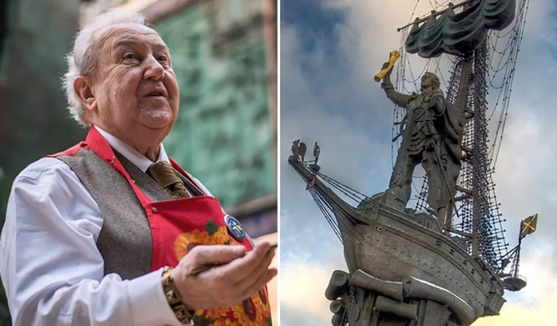 The sculptor and painter Zurab Cereteli died