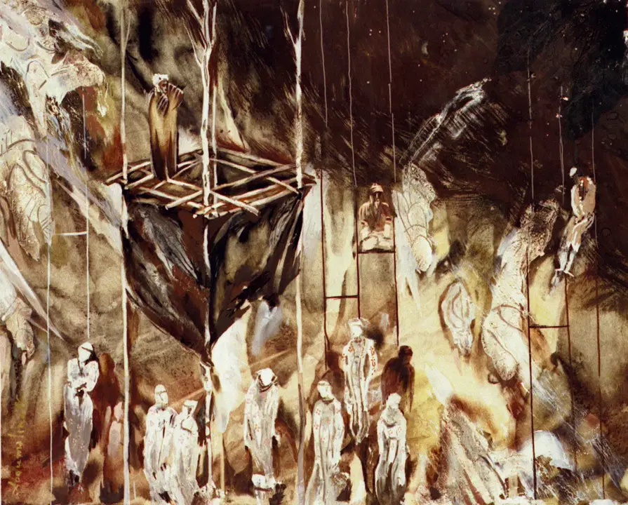 «Donishmandlik teatri», 1995 yil, karton, moybo'yoq